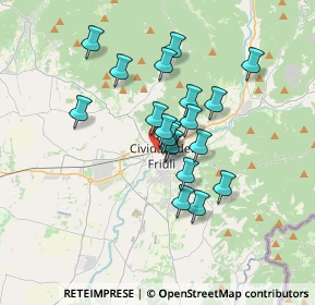 Mappa Via Monsignore Liva, 33043 Cividale del Friuli UD, Italia (2.577)