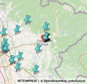 Mappa Viale della Libertà, 33043 Cividale del Friuli UD, Italia (9.1525)