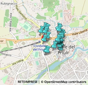 Mappa Viale della Libertà, 33043 Cividale del Friuli UD, Italia (0.2705)