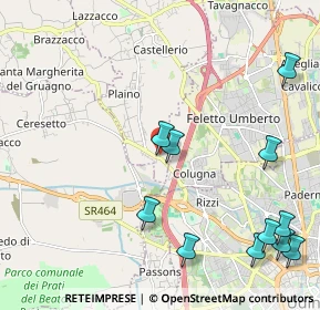 Mappa Via dei Brazza', 33010 Pagnacco UD, Italia (2.65636)