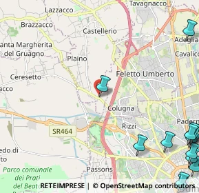 Mappa Via dei Brazza', 33010 Pagnacco UD, Italia (3.75923)