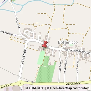 Mappa Via Boiani 4 - Bottenicco, 33040 Moimacco, Udine (Friuli-Venezia Giulia)