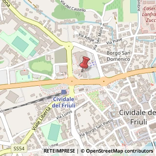 Mappa Via Sen. Guglielmo Pelizzo, 8-1, 33043 Cividale del Friuli, Udine (Friuli-Venezia Giulia)