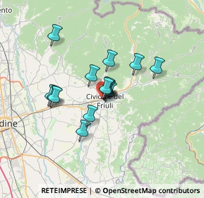 Mappa Via Sen. Guglielmo Pelizzo, 33043 Cividale del Friuli UD, Italia (4.654)