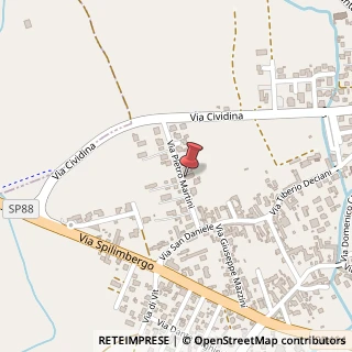Mappa Via Pietro Martini, 31, 33035 Martignacco, Udine (Friuli-Venezia Giulia)