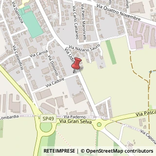 Mappa Via Cadore, 1, 33010 Tavagnacco, Udine (Friuli-Venezia Giulia)