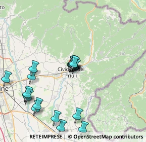 Mappa Via Monte Nero, 33043 Cividale del Friuli UD, Italia (7.5125)