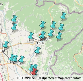 Mappa Via Monte Nero, 33043 Cividale del Friuli UD, Italia (8.8465)