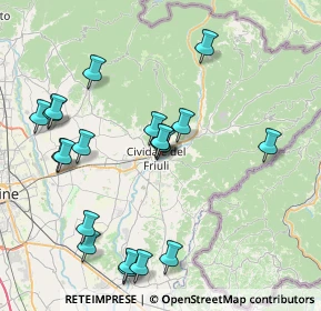 Mappa Via Monte Nero, 33043 Cividale del Friuli UD, Italia (8.4705)