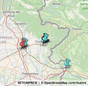 Mappa Via Monte Nero, 33043 Cividale del Friuli UD, Italia (8.91583)