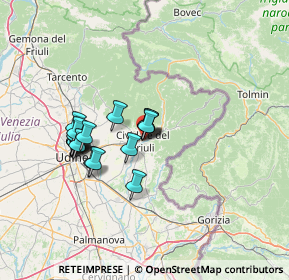 Mappa Via Monte Nero, 33043 Cividale del Friuli UD, Italia (11.483)