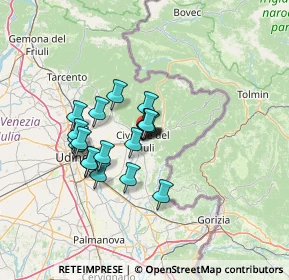 Mappa Via Monte Nero, 33043 Cividale del Friuli UD, Italia (9.6715)