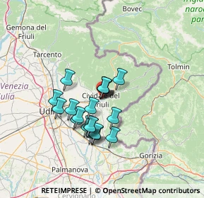 Mappa Via Monte Nero, 33043 Cividale del Friuli UD, Italia (9.976)
