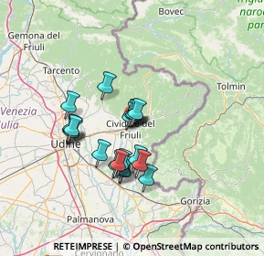 Mappa Via Monte Nero, 33043 Cividale del Friuli UD, Italia (10.2435)