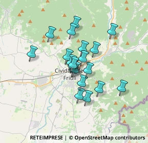 Mappa Via Monte Nero, 33043 Cividale del Friuli UD, Italia (2.4715)