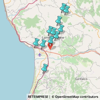 Mappa Via Martiri delle Foibe, 88046 Lamezia Terme CZ, Italia (7.22)