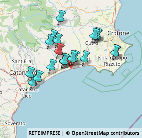 Mappa Via Miramare, 88070 Botricello CZ, Italia (12.956)