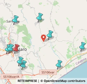 Mappa 88050 Simeri Crichi CZ, Italia (6.36273)