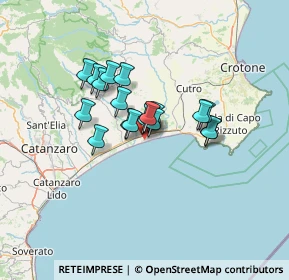 Mappa Via Diamante, 88070 Botricello CZ, Italia (9.73158)