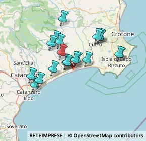 Mappa Via Diamante, 88070 Botricello CZ, Italia (12.8345)