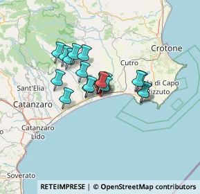 Mappa Via albarella, 88070 Botricello CZ, Italia (9.65)