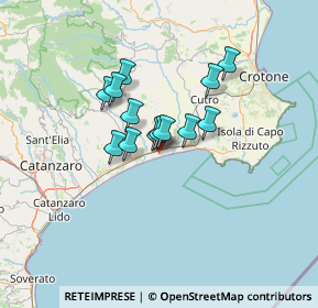 Mappa Via II Marina, 88070 Botricello CZ, Italia (9.86538)