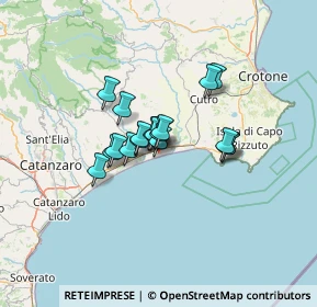 Mappa Via II Marina, 88070 Botricello CZ, Italia (8.66632)