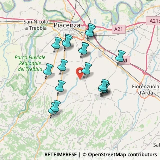 Mappa Via Avvocato Francesco Battaglia, 29019 San Giorgio piacentino PC, Italia (6.66222)
