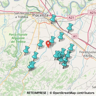 Mappa Via Avvocato Francesco Battaglia, 29019 San Giorgio piacentino PC, Italia (7.26389)