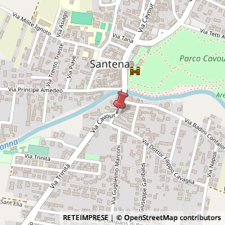 Mappa Via Cavour, 22, 10026 Santena, Torino (Piemonte)