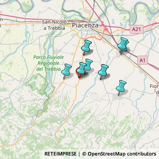 Mappa Via Pietro Nenni, 29027 Podenzano PC, Italia (5.05273)