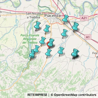 Mappa Via Pietro Nenni, 29027 Podenzano PC, Italia (6.8)