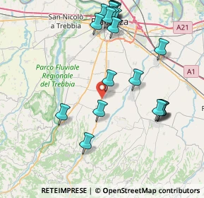 Mappa Via Pietro Nenni, 29027 Podenzano PC, Italia (9.084)