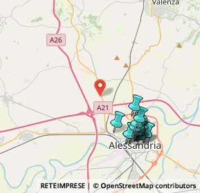 Mappa Via Casale, 15122 Alessandria AL, Italia (4.23438)