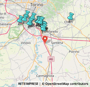 Mappa Borgata La Rotta, 10020 Cambiano TO, Italia (6.92579)