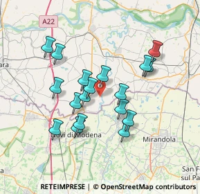 Mappa Via Chiaviche, 46024 Moglia MN, Italia (6.3)