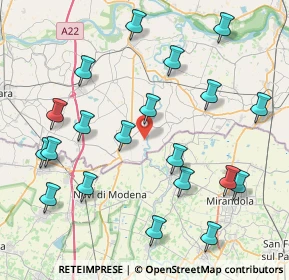 Mappa Via Chiaviche, 46024 Moglia MN, Italia (9.3635)