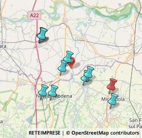 Mappa Via Chiaviche, 46024 Moglia MN, Italia (7.29273)