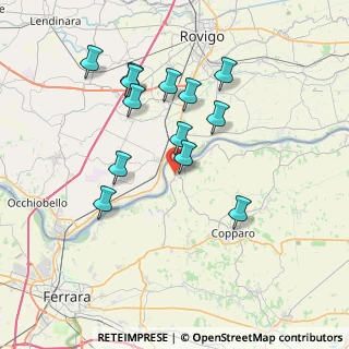 Mappa Via Zocca, 44034 Copparo FE, Italia (7.03077)