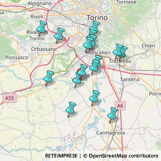 Mappa Via Vadone, 10048 Vinovo TO, Italia (7.00063)
