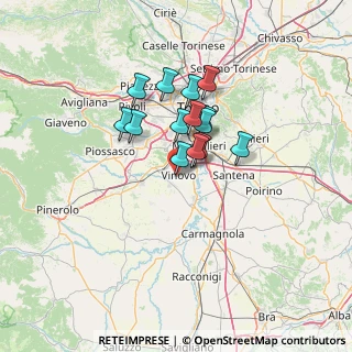 Mappa Via Trento, 10048 Vinovo TO, Italia (9.53357)