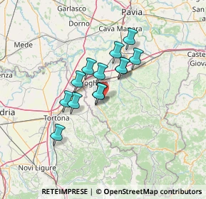 Mappa Via Torricelle, 27050 Retorbido PV, Italia (9.72462)