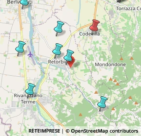 Mappa Via Torricelle, 27050 Retorbido PV, Italia (3.0625)