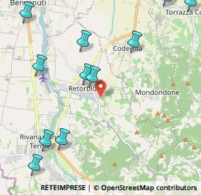 Mappa Via Torricelle, 27050 Retorbido PV, Italia (2.81364)