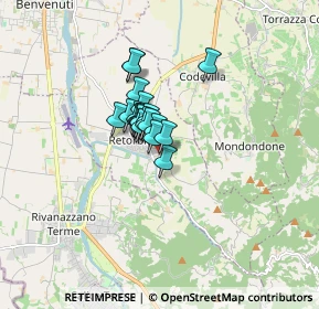 Mappa Via Torricelle, 27050 Retorbido PV, Italia (0.8675)