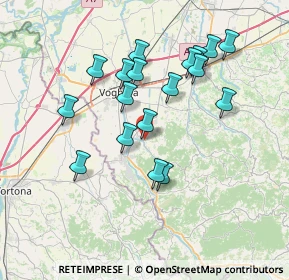Mappa Via Torricelle, 27050 Retorbido PV, Italia (6.83611)