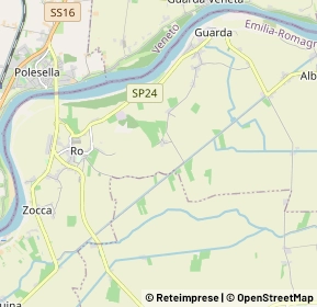 Mappa 44030 Riva del Po FE, Italia (1.93846)