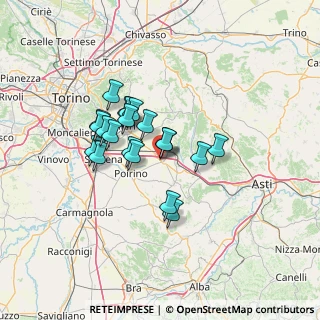 Mappa Strada della Freisa, 14019 Villanova d'Asti AT, Italia (10.4505)
