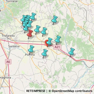 Mappa Strada della Freisa, 14019 Villanova d'Asti AT, Italia (8.24722)
