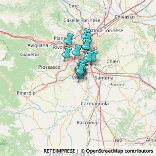 Mappa Via Trieste, 10048 Vinovo TO, Italia (7.00846)